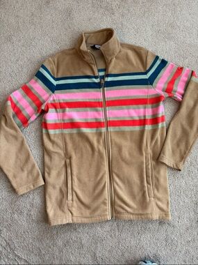 Lands End Women’s zip up fleece. GUC. Size Medium Tall.